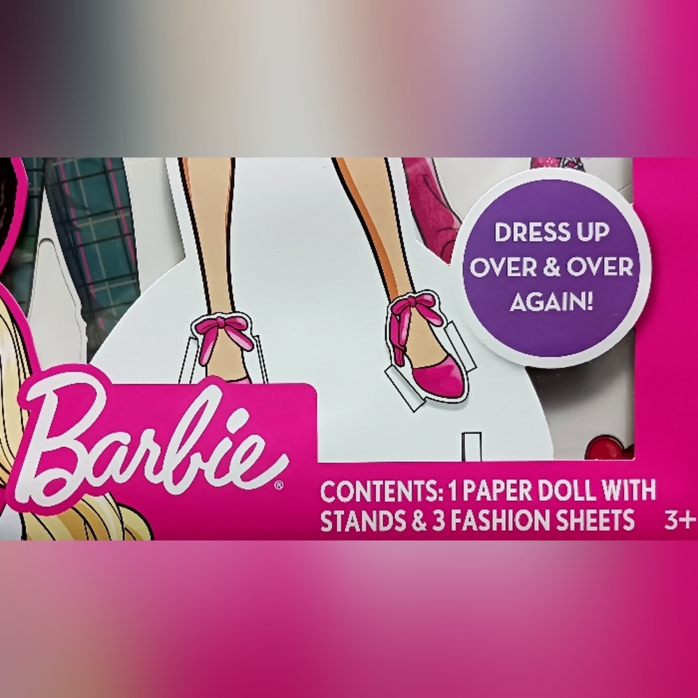 Barbie Fashion Designer Activity Set, 1 Paper Doll w/Stands 3 Fashion Sheets NEW - Picture 6 of 9